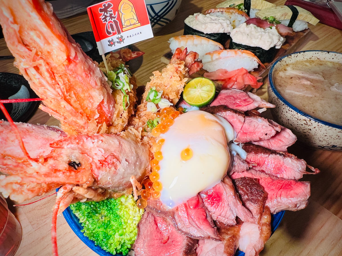 【森川丼丼大橋橫町】台中西屯美食推薦,人氣破表的浮誇系日式料理,平價享受頂級餐點,網路熱搜好評台中餐廳 - 第32張圖